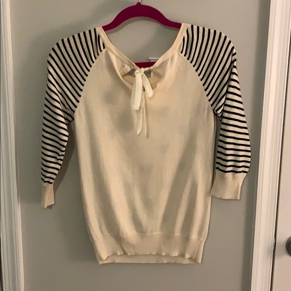 Lauren Conrad Stripes and Bows Sweater XS - Picture 3 of 4